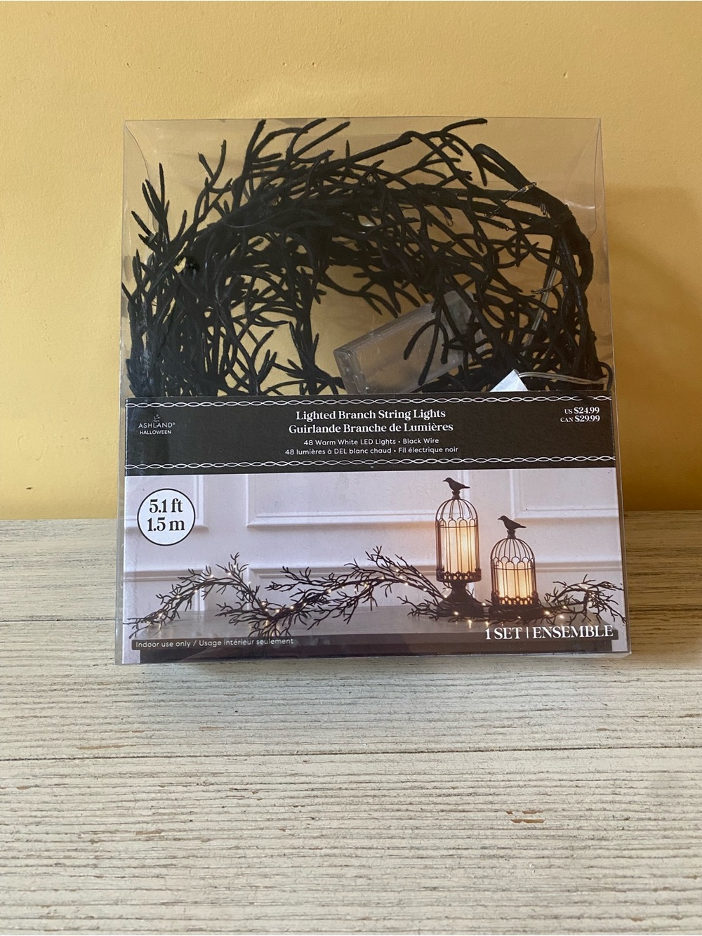 Ashland Black Lighted Branch String Lights